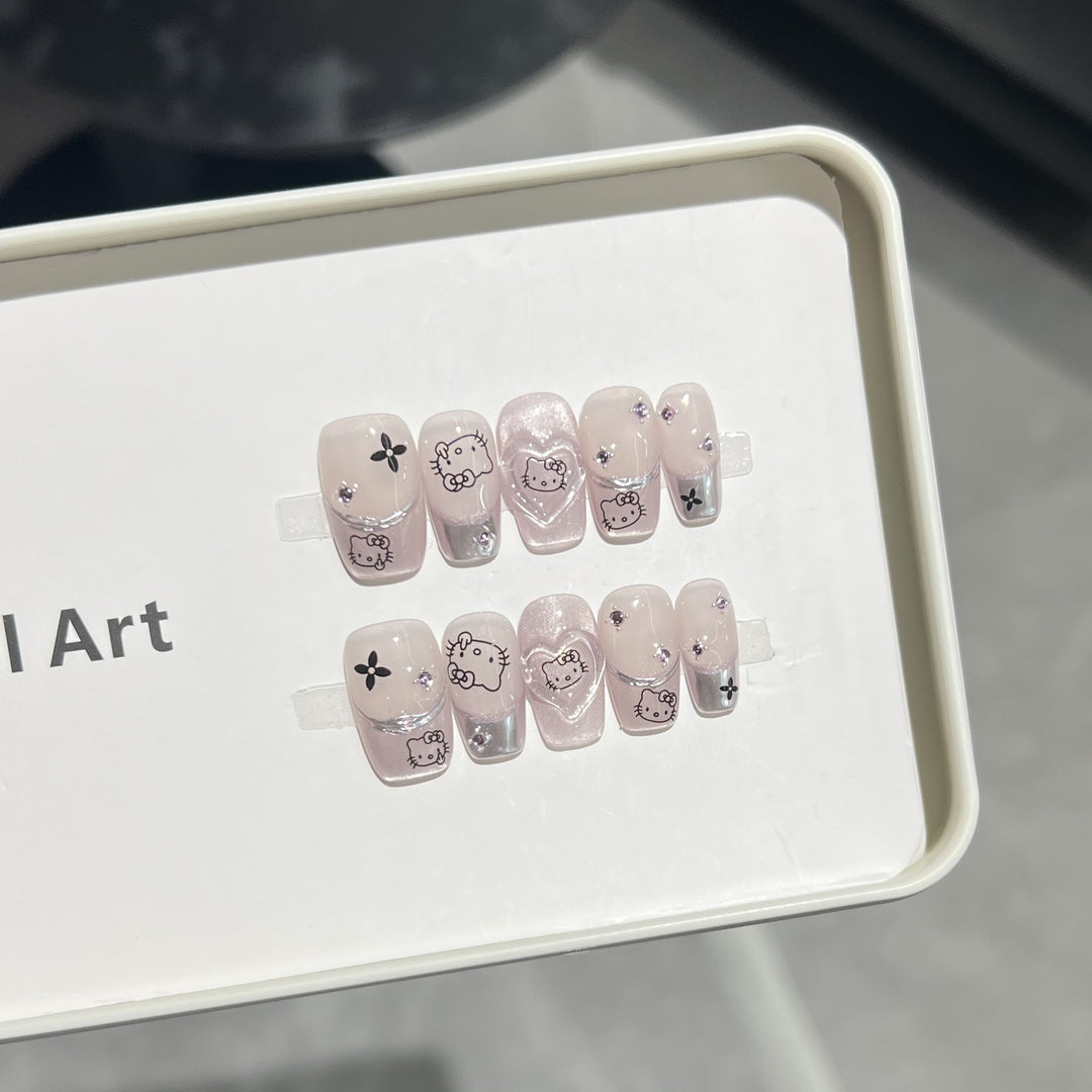 Themen-Press-On-Nail-Art Karnz