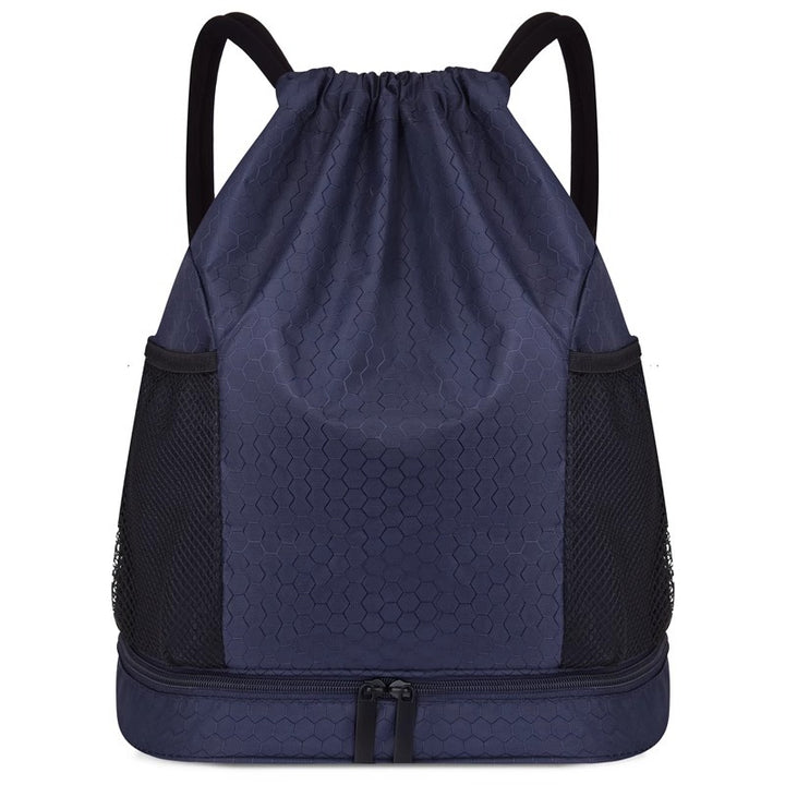 Leichter Hexagonmuster Kordelzug Rucksack Karnz