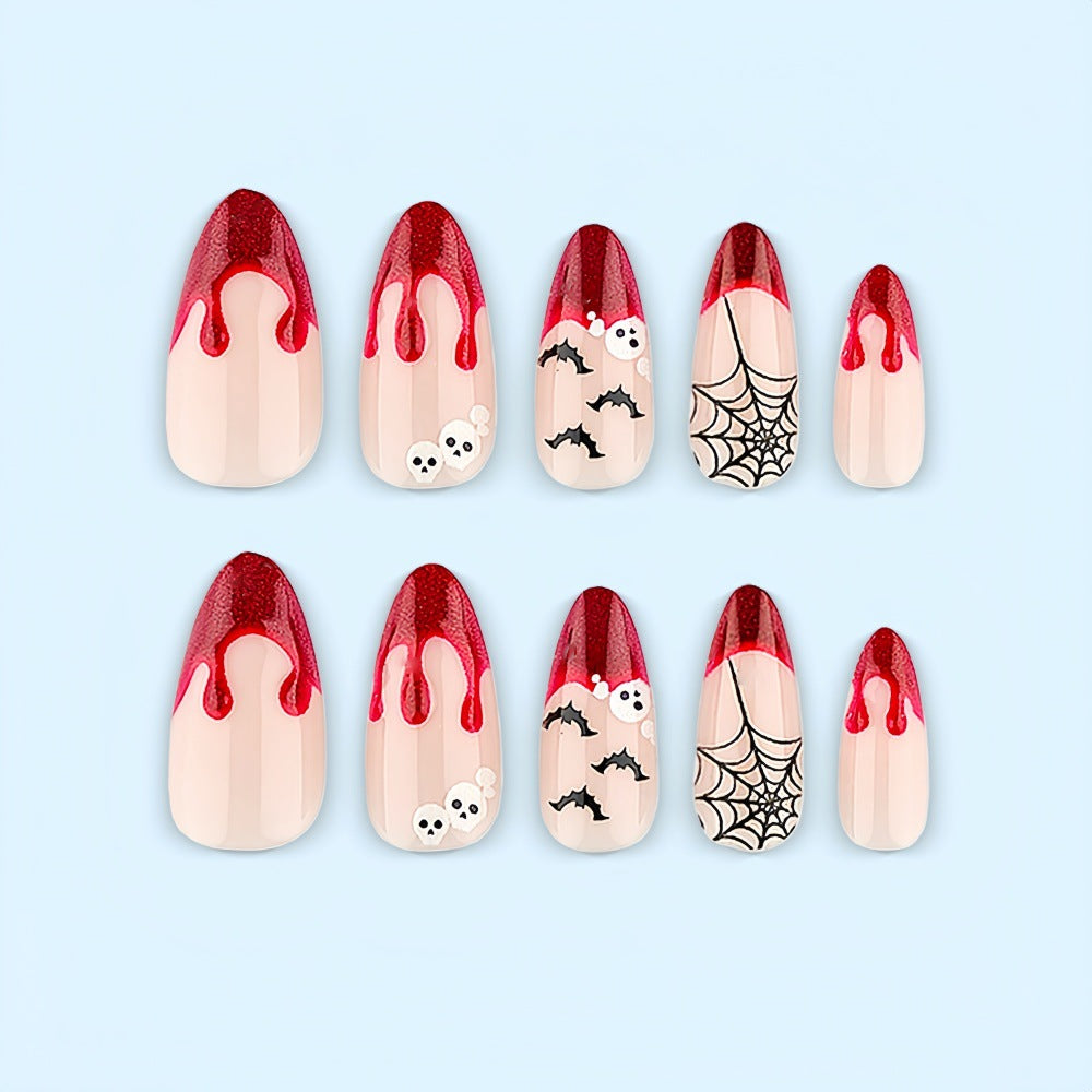 Kunstnagelset im Halloween-Stil Karnz