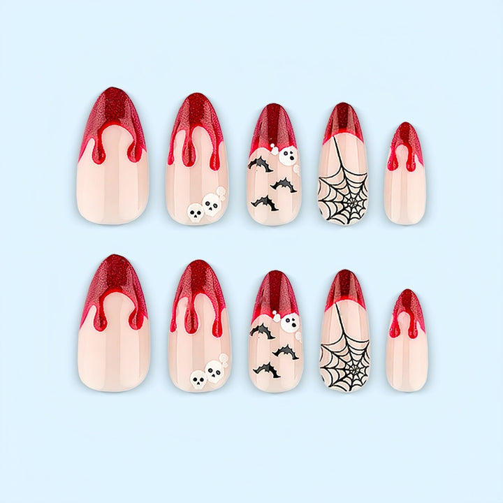Kunstnagelset im Halloween-Stil Karnz