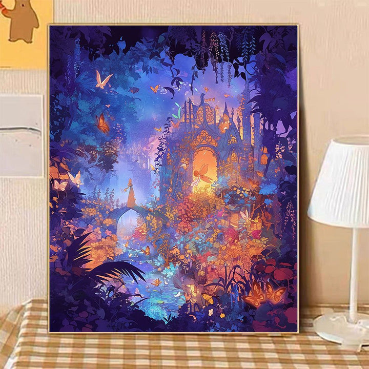 Verzauberte Abendlandschaft Leinwandkunst Karnz