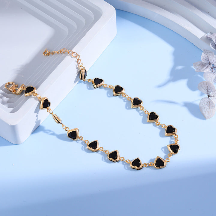 Herzförmiges Charm Armband Karnz