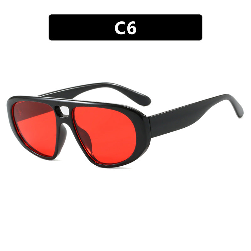 Damen sportliche Sonnenbrille mit breitem strapazierfähigem Rahmen und polarisierten Gläsern Karnz