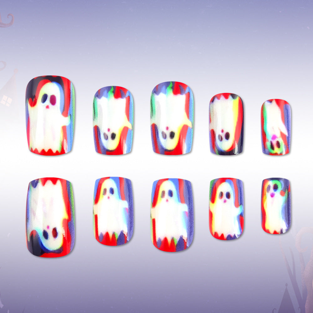 Halloween-Themed Ghost Press-On Nails Karnz