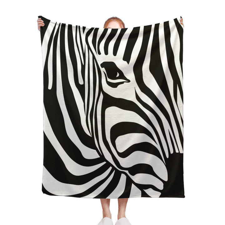 Stilvolles Zebra-Print-Decke Karnz