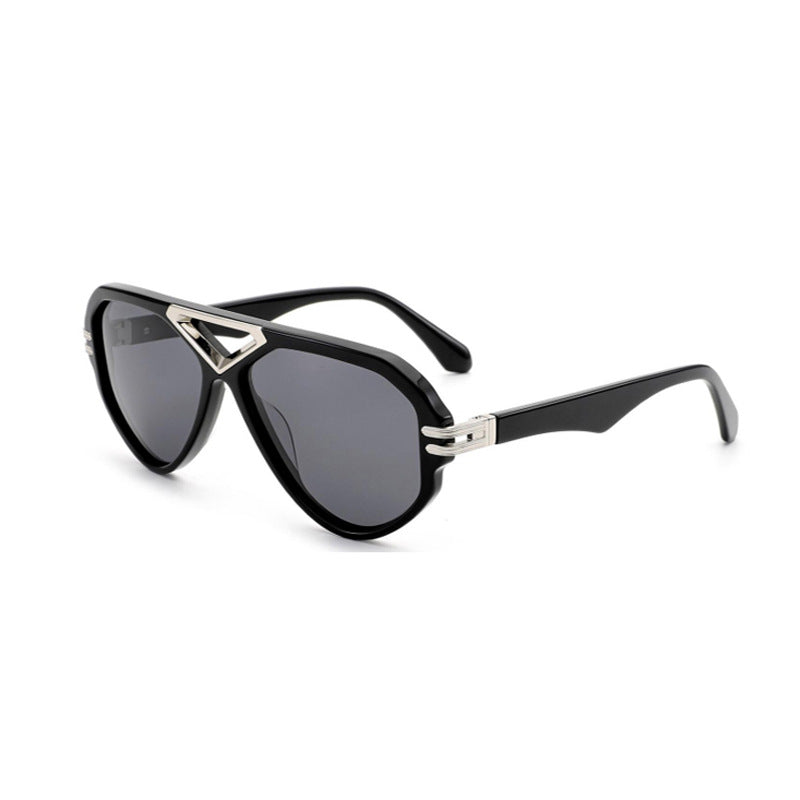 Damen elegante Sonnenbrille mit markantem Rahmen Karnz