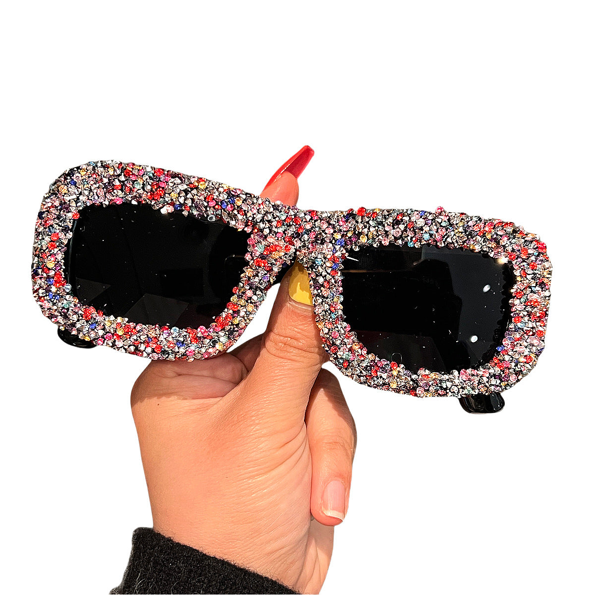 Damen extravagant verzierte Glamour-Sonnenbrille Karnz