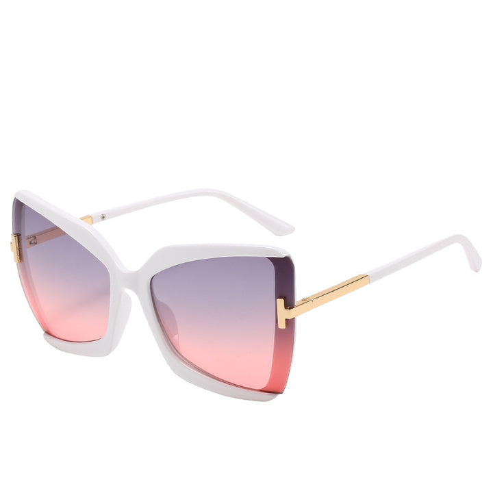 Luxuriöse Übergroße Schild Sonnenbrille Karnz