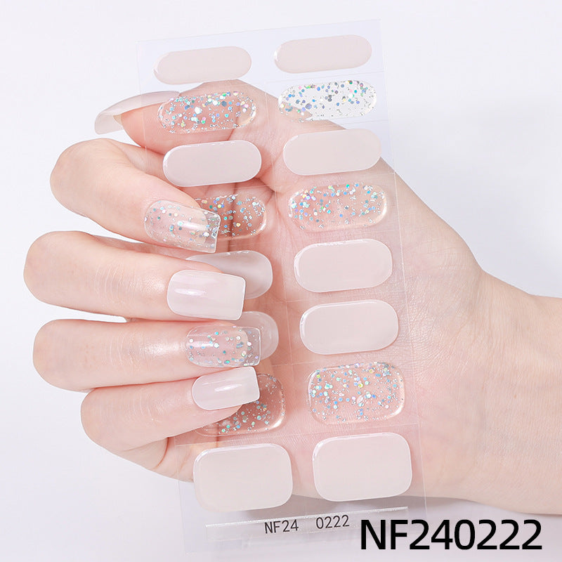 Funkelnde Gel-Nagelwickel