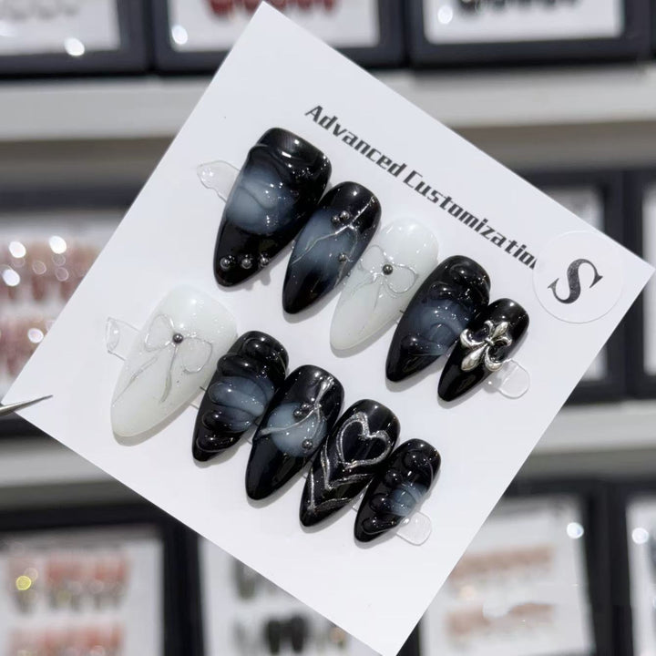 Elegantes Press-On Nagelkunstset mit anpassbarem Design