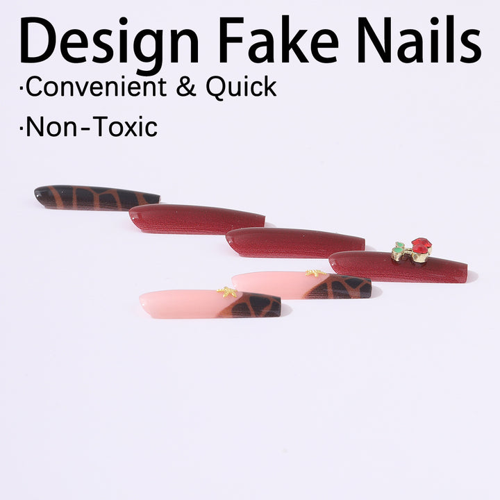 Kreatives Kunstnagelset mit Leoparden- und Weihnachtsmotiven Karnz