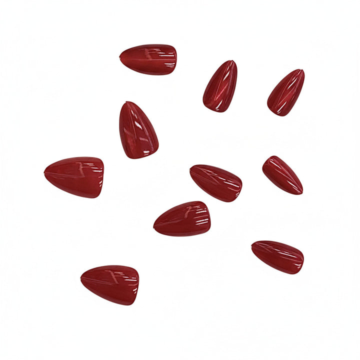 Glänzende Stiletto Druck-Nageltips Karnz