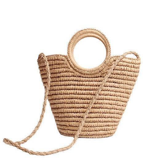 Damen Designer Tragetasche aus Naturmaterial Karnz