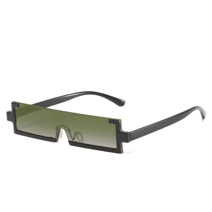 Damen futuristische Sonnenbrille mit einzigartigem geometrischem Design Karnz