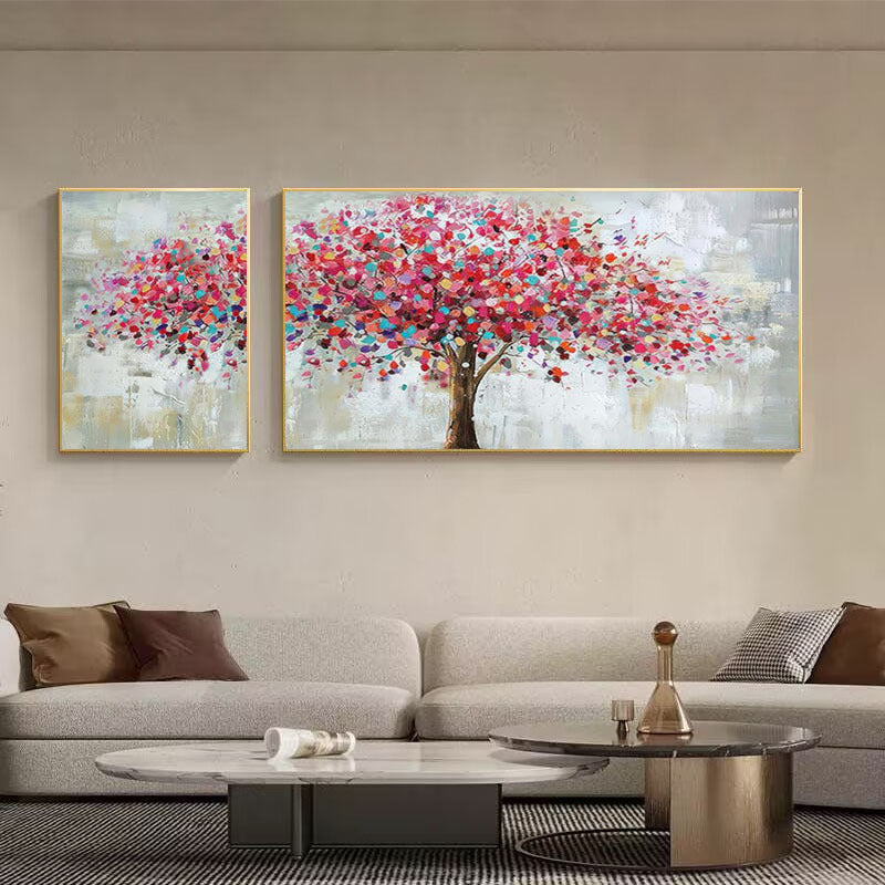 Abstrakte Baumlandschaft Leinwandkunst