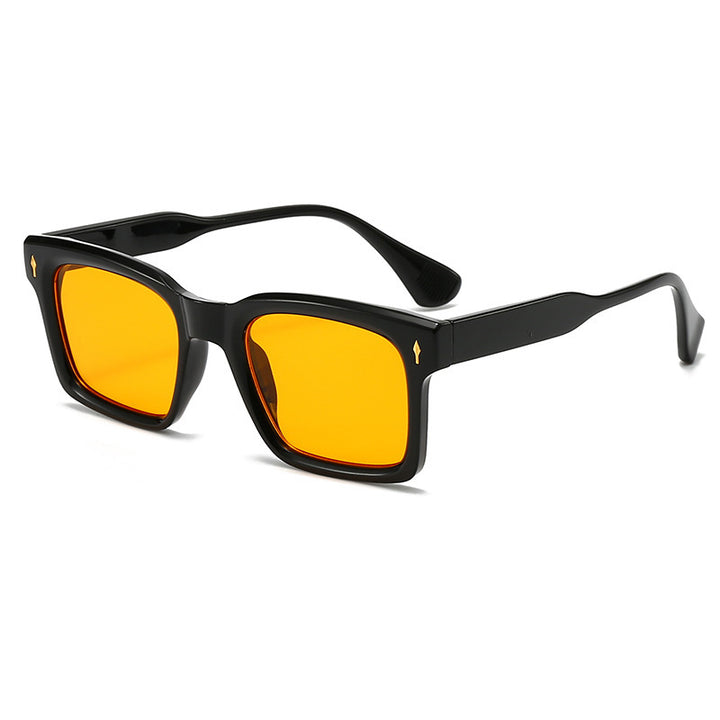Damen Rechteckige Sonnenbrille im eleganten Schildpatt-Design Karnz