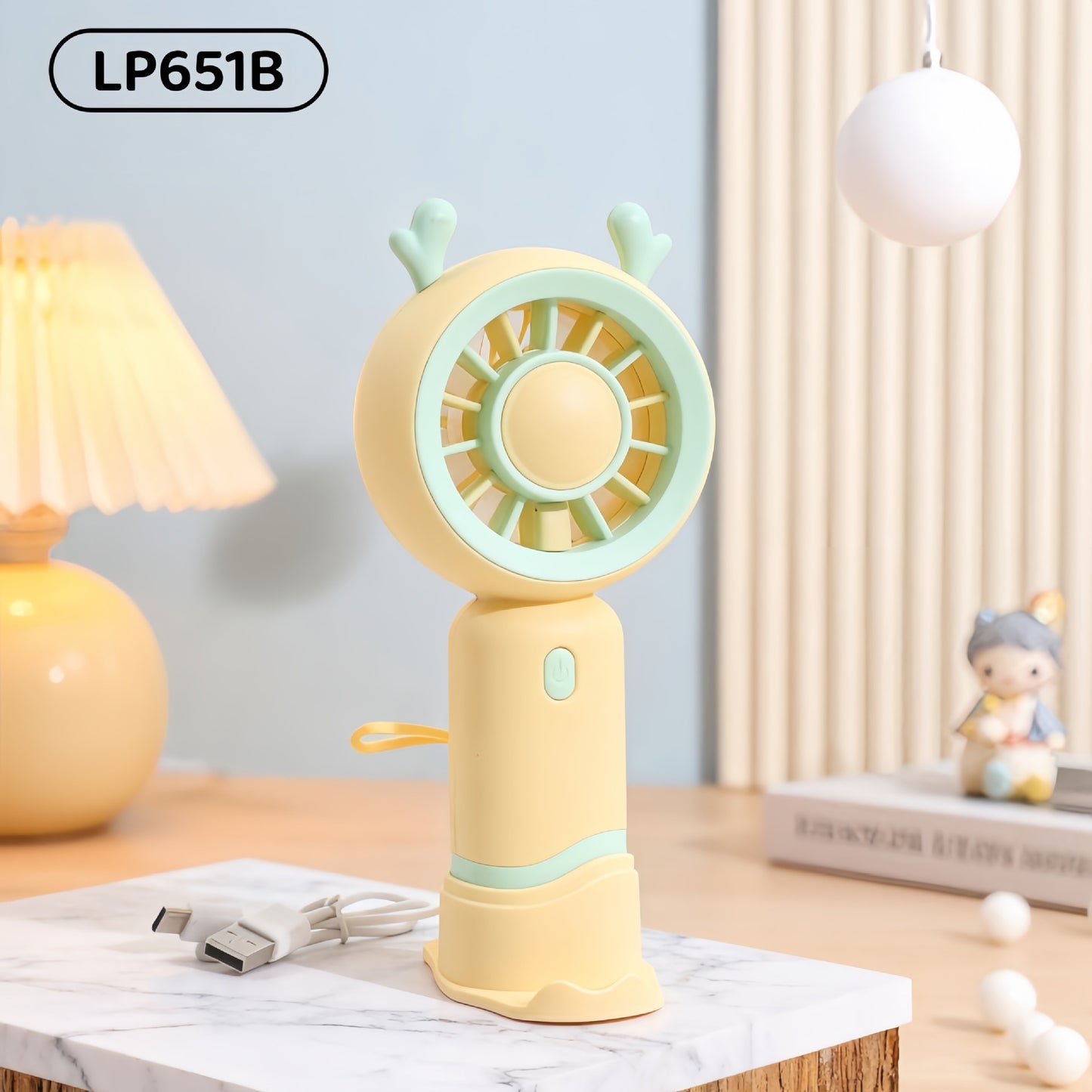 Damen tragbarer USB-Ventilator mit flexibler Halterung Karnz