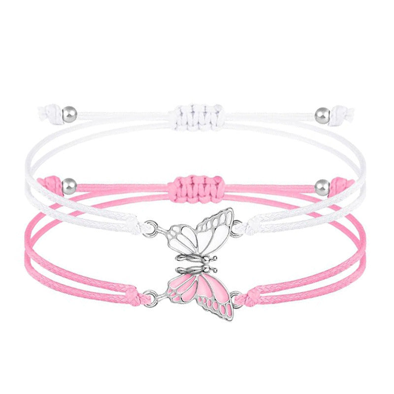 Butterfly Charm Halskette und Armband Set Karnz