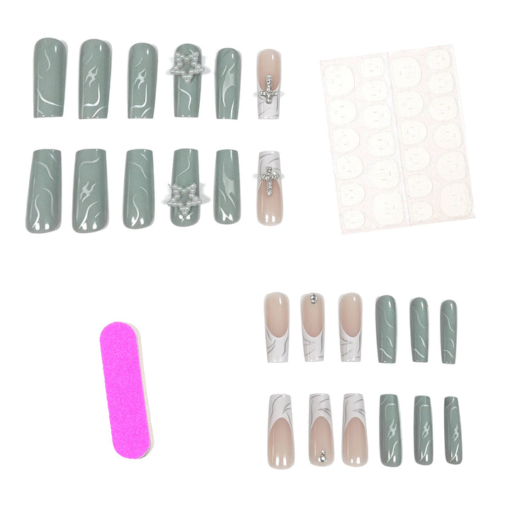 Elegante dekorative Acryl-Nagelverlängerungen Karnz