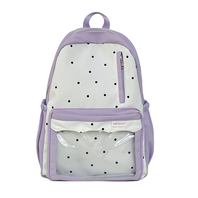Trendige gepunktete Schul-Rucksack