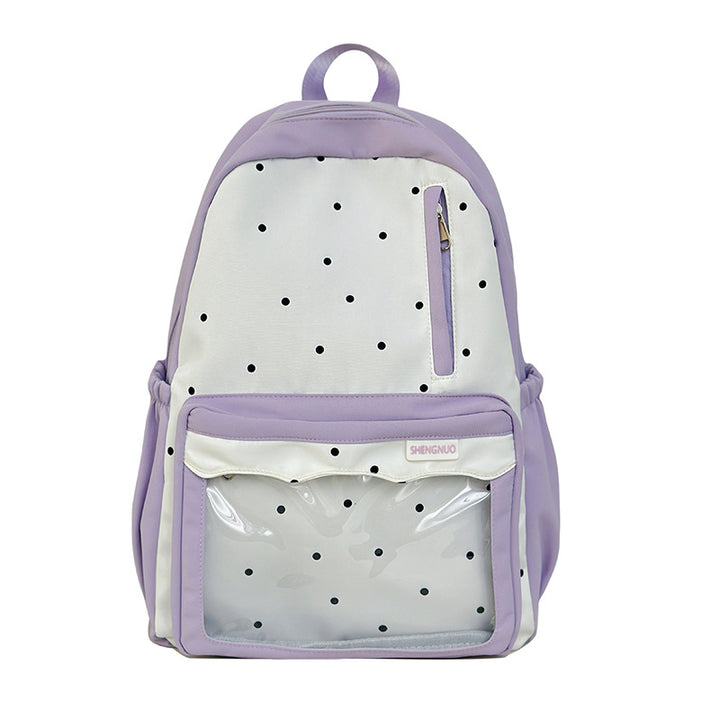 Trendige gepunktete Schul-Rucksack