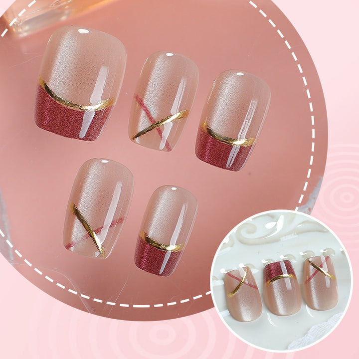 Elegantes Art Deco Druck-Nagelset