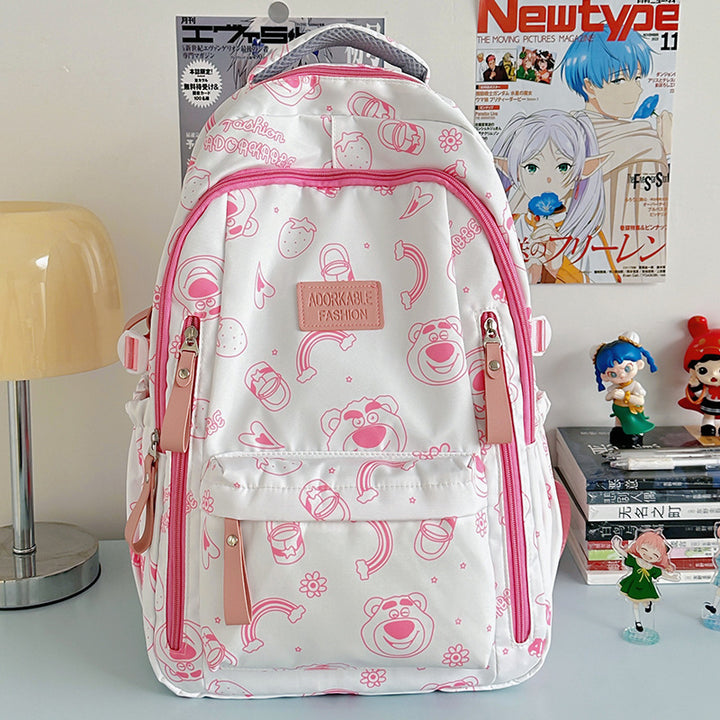 Verspielter Cartoon-Print-Rucksack