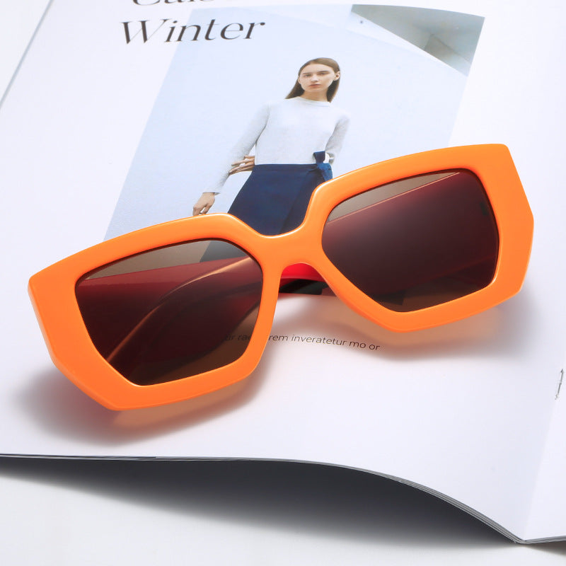 Damen Extravagante Geometrische Sonnenbrille Karnz
