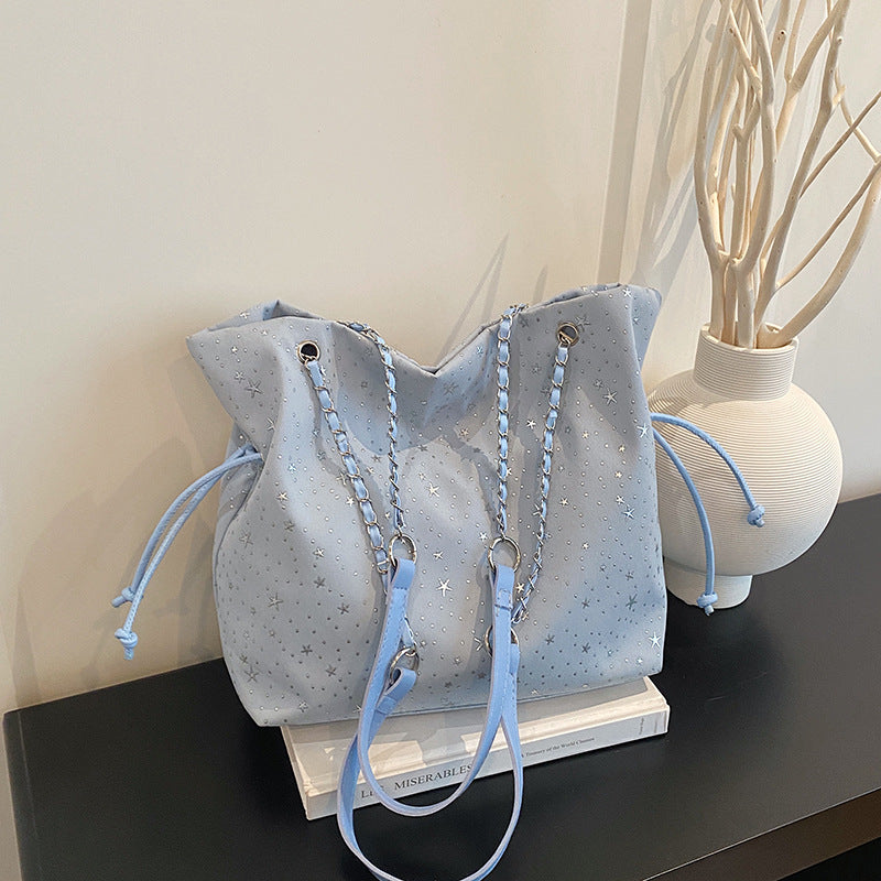 WoStylish Zugband Schultertasche Karnz