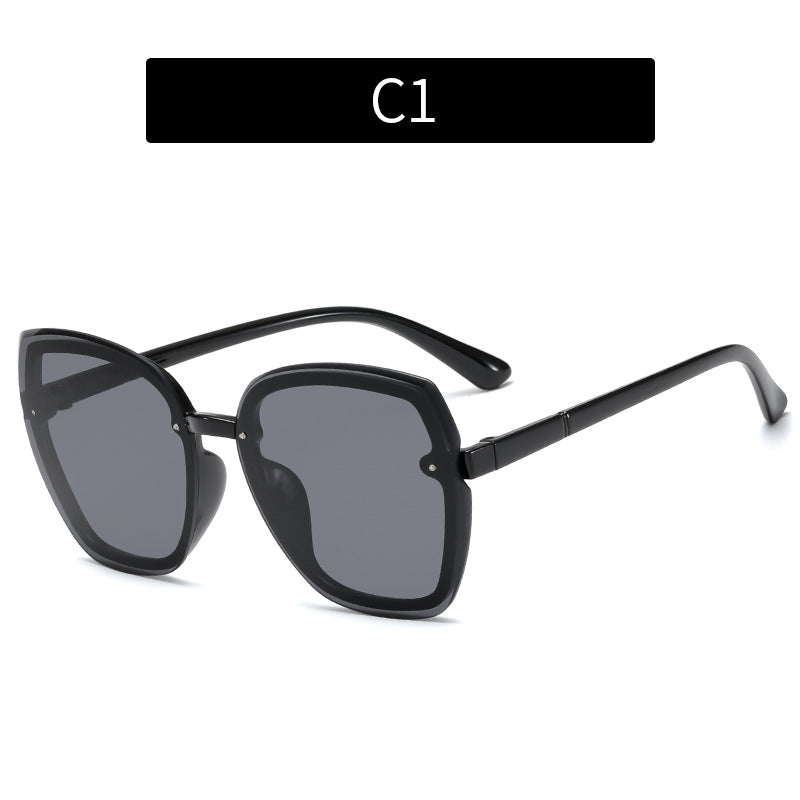 Oversized Schmetterlingssonnenbrille