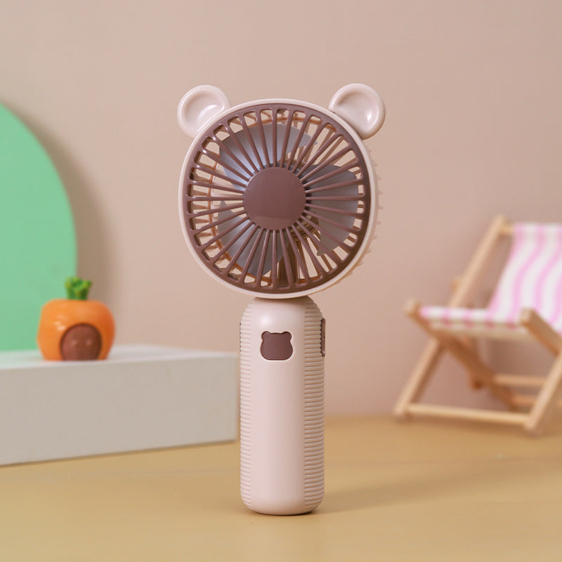Unisex Tragbarer Handventilator mit niedlichem Bären-Design Karnz
