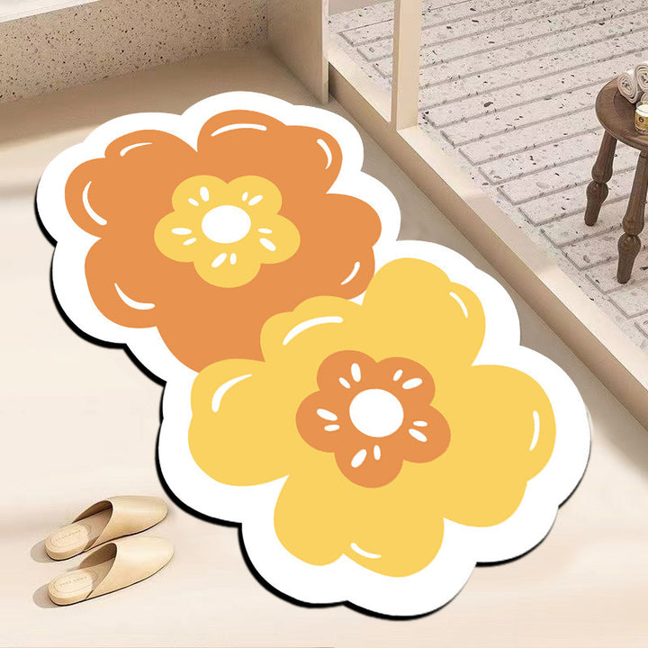 Blumenförmige Badematte