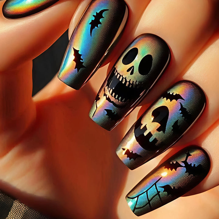 Kreative Kunstnägel Im Halloween-Motiv Karnz