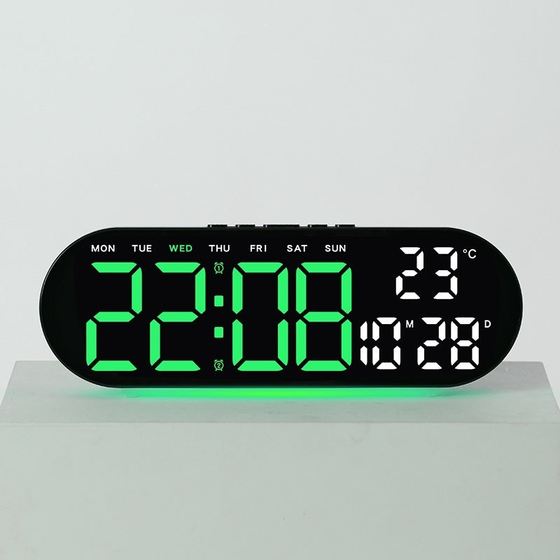 Digitaler Wecker mit Multifunktionalem Led-Display und Integrierter Thermometerfunktion Karnz