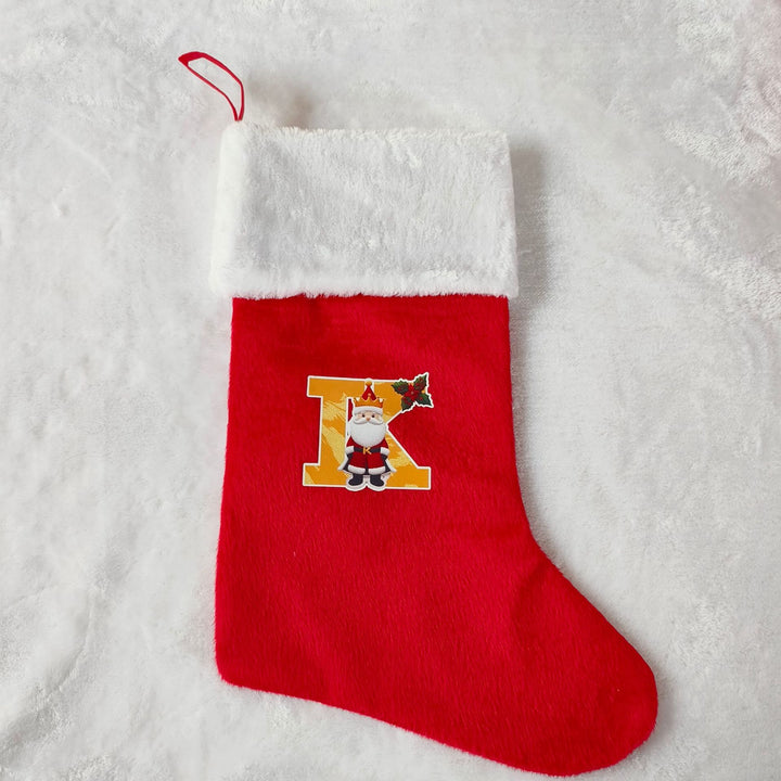 Festlicher Weihnachtsstrumpf mit personalisierbarem Motiv