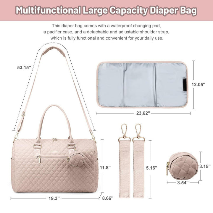 Elegante gesteppt Reis Tragetasche Set Karnz