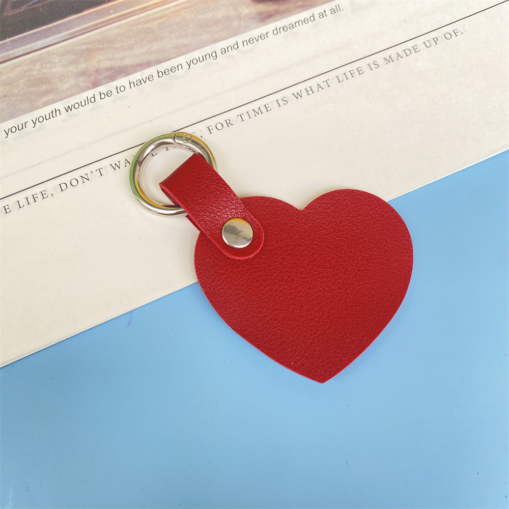 Premium Herzförmiger Leder-Schlüsselanhänger Karnz
