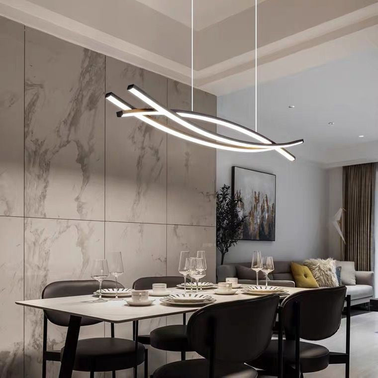 Moderne abstrakte LED-Pendelleuchte
