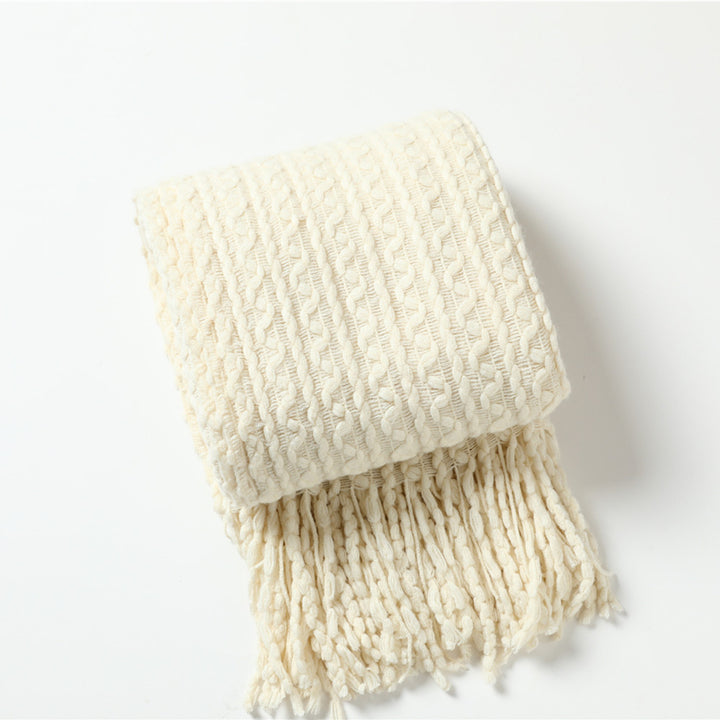 Strukturierter Strickschal
