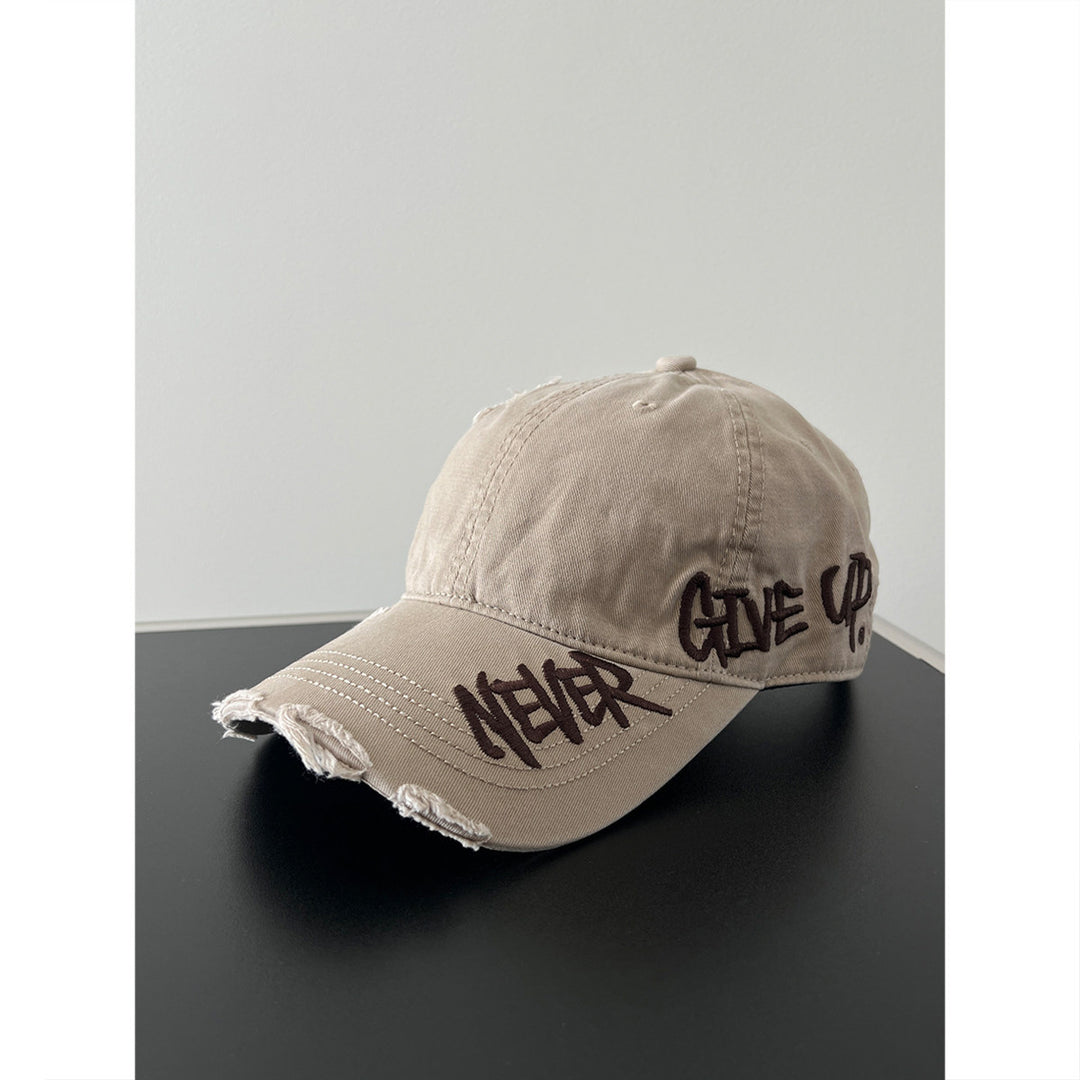 Distressed Denim Nachricht Baseball Cap