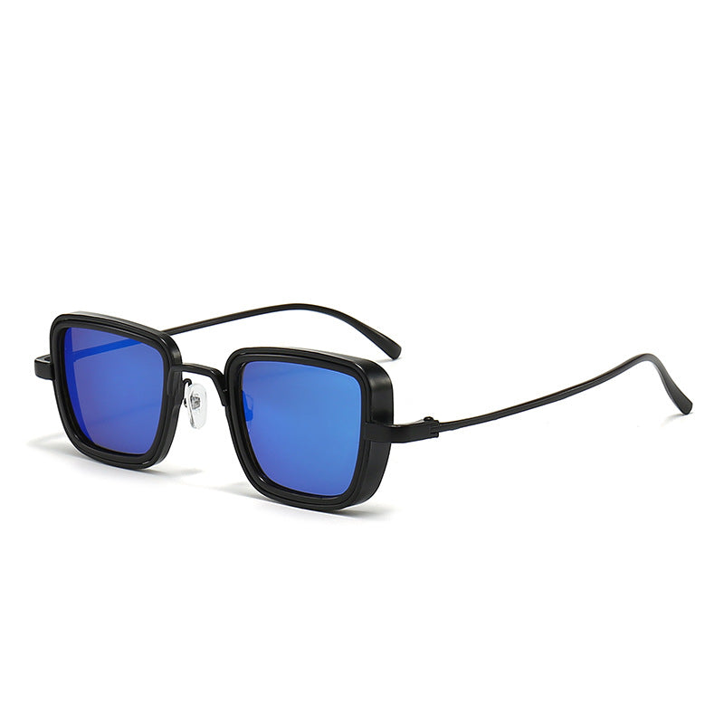 Damen stilvolle quadratische Sonnenbrille mit elegantem Metallrahmen Karnz