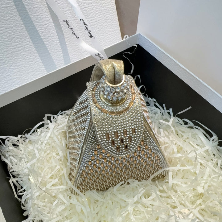 Geometric Mesh Abendhandtasche