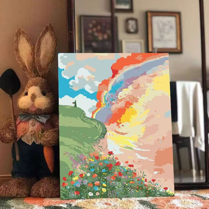 Künstlerische Herz-Themen-Leinwandkunst Karnz