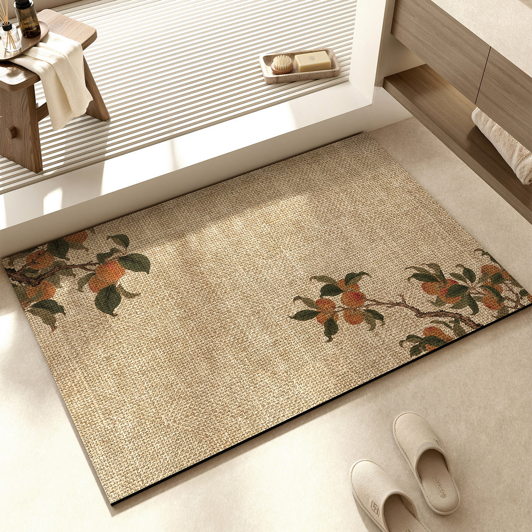 Dekorative florale Muster Badematte