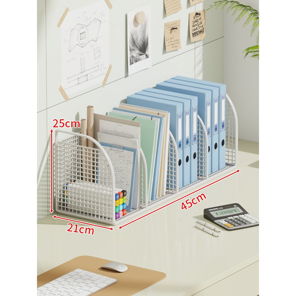 Multi-Tier Winkel Metallnetz Desktop Datei- und Ordnerorganisator