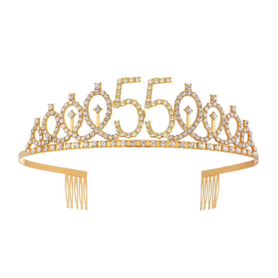 Damen Kristallverzierte Tiara mit elegantem Design Karnz