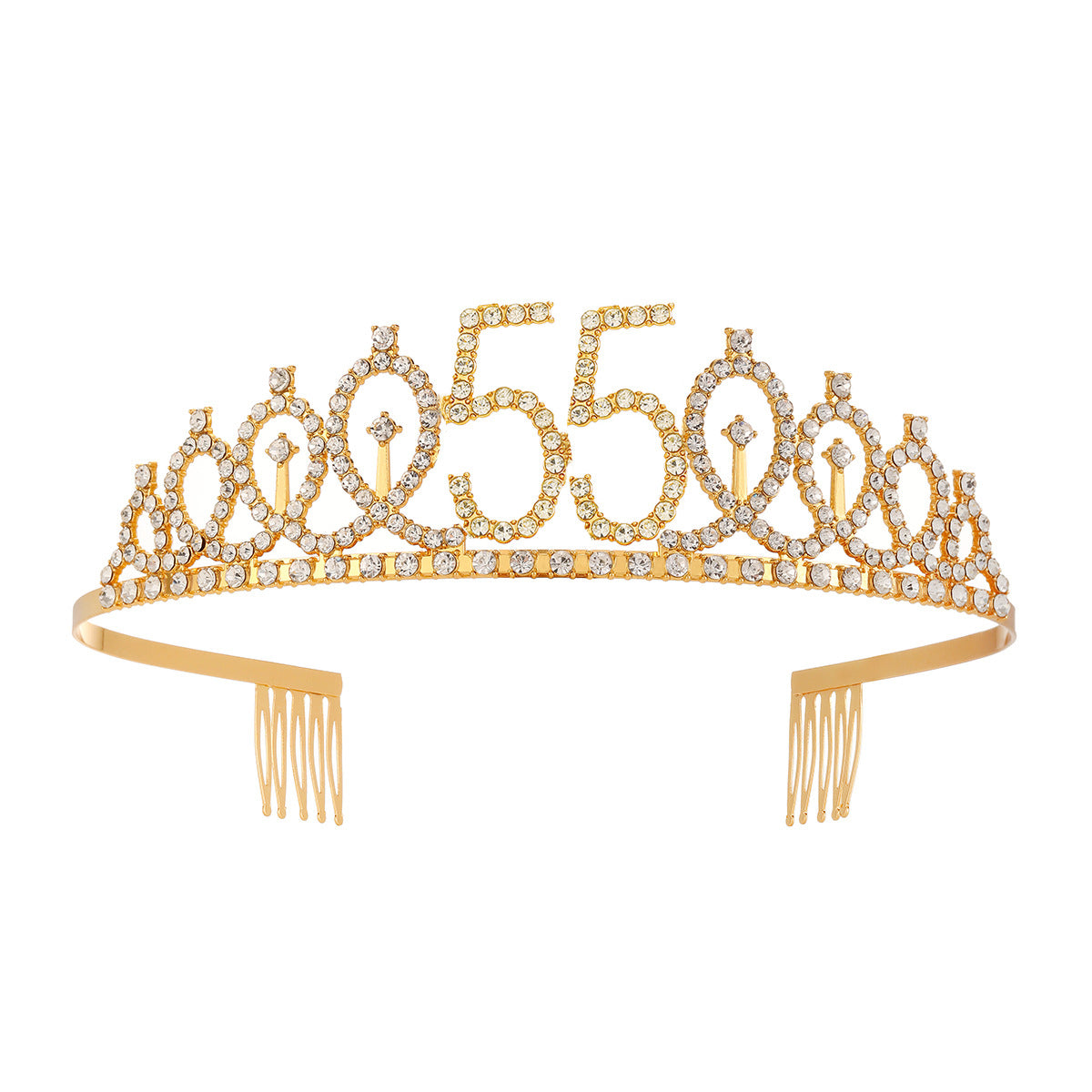 Damen Kristallverzierte Tiara mit elegantem Design Karnz