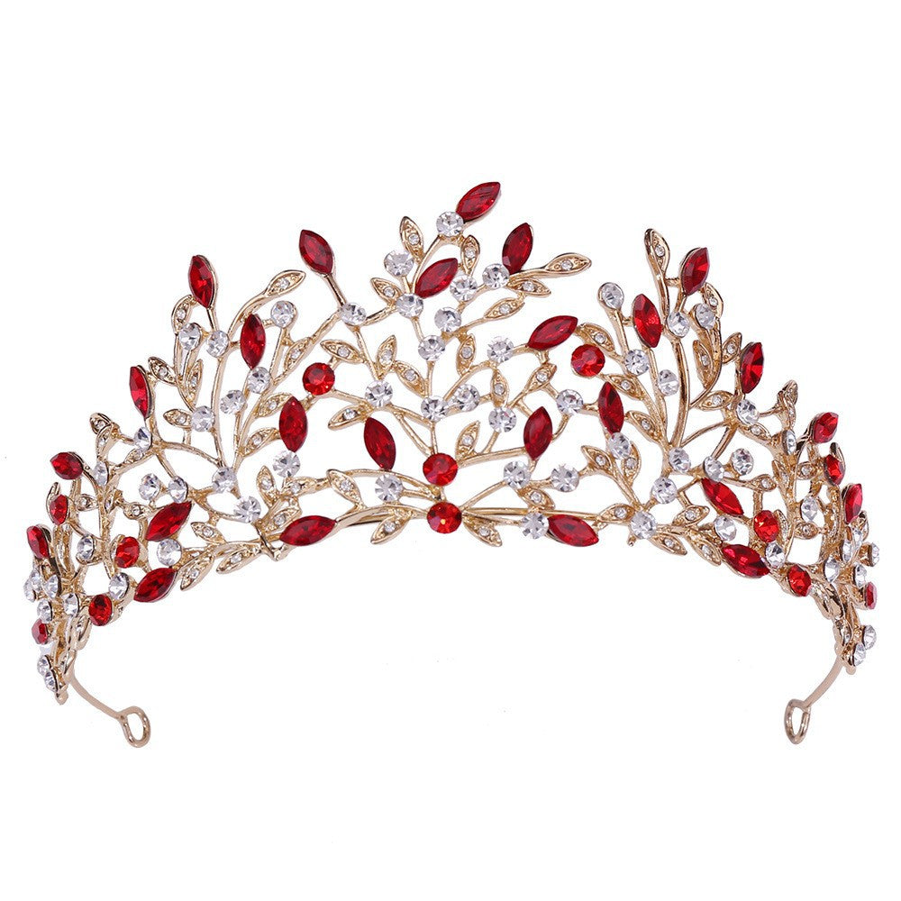 Damen Elegante Haarreif mit floralen Verzierungen und Strasssteinen Karnz