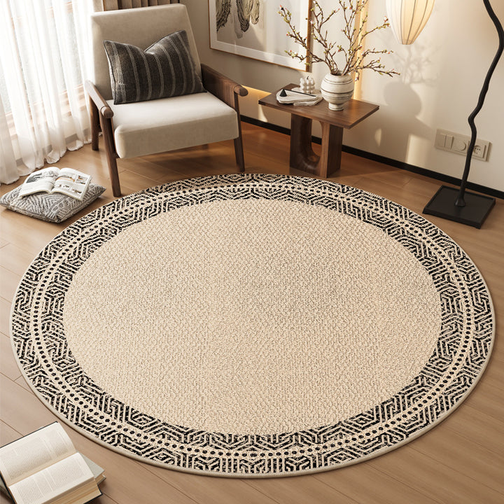 Eleganter Floral Rundteppich