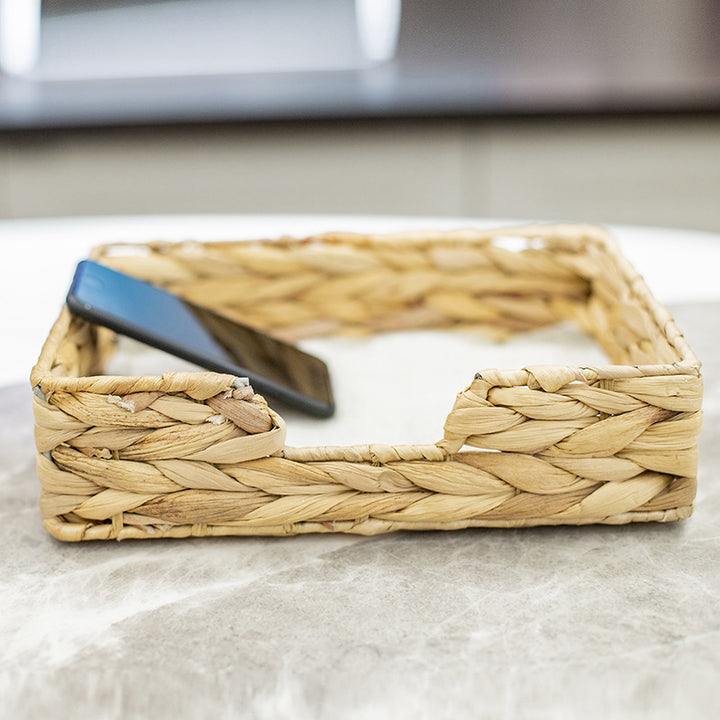 Naturfaser Gewebebox Halter Karnz